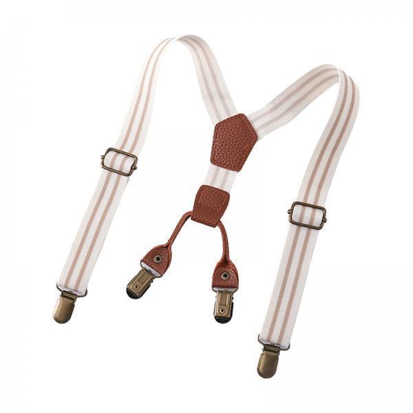 Suspender Clip Formal - Bretelle Elastiche a Y in Pelle
