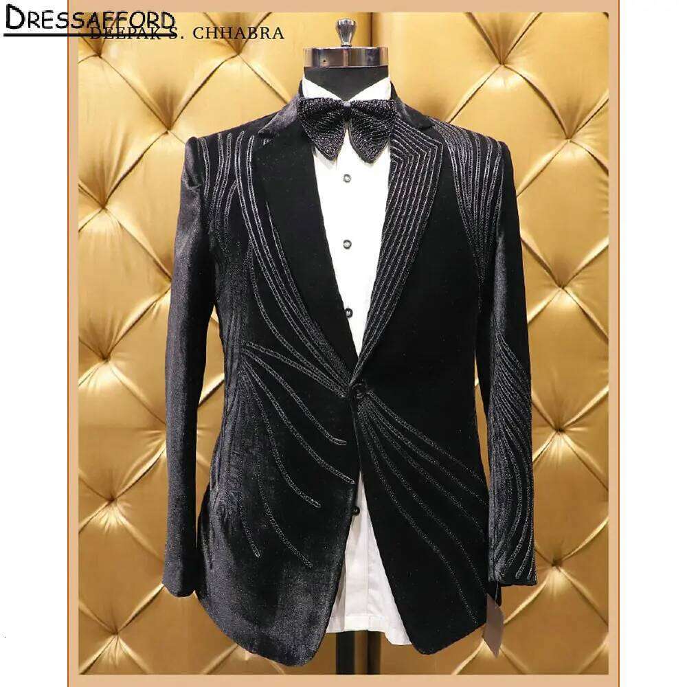 Men'S Formal Wear No Suit - Abito da Sposo Formale in Velluto