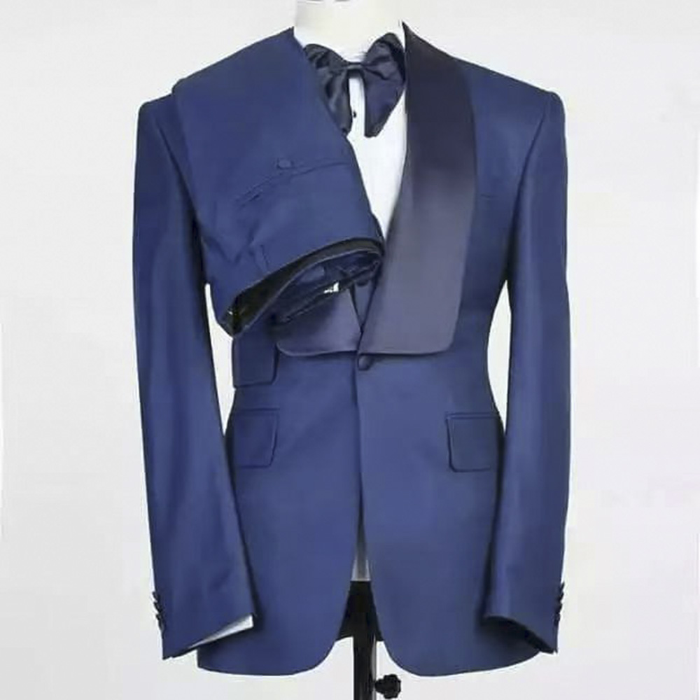 Men Formal Party Wear Outfit - Completo da Uomo Blu con Giacca,