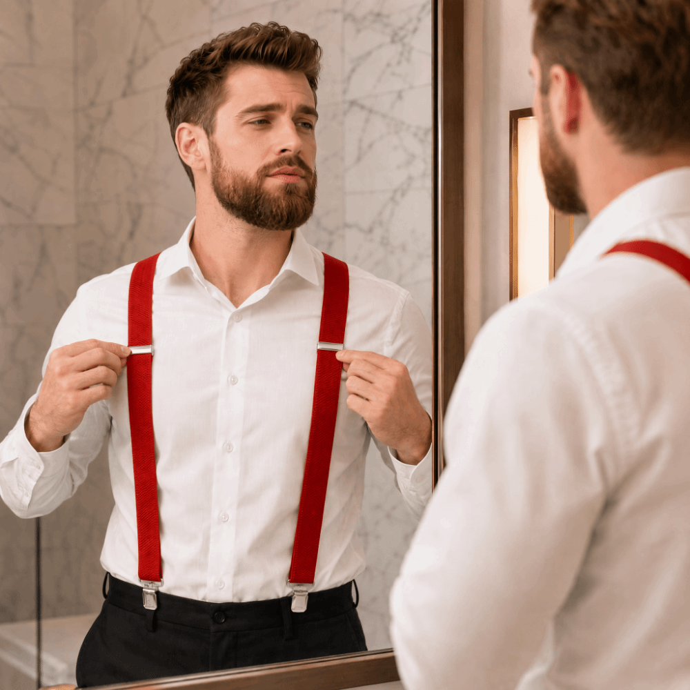 Suspender Clip Formal - Nuove Bretelle Elastiche Resistenti in Tessuto