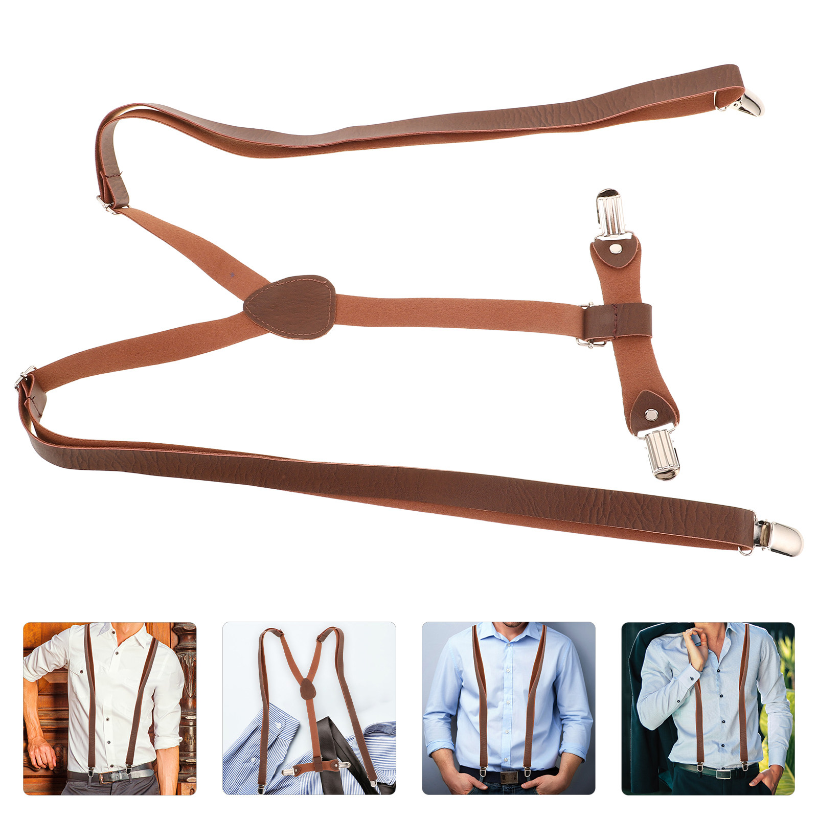 Suspender Clip Formal - Bretelle Unisex Regolabili Elastiche a Y