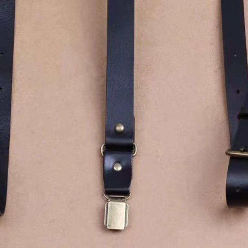 Suspender Clip Formal - Cinghie reggicalze regolabili in pelle PU