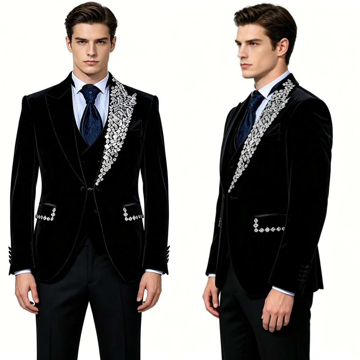 Men'S Formal Wear No Suit - Abito da Sposo Formale in Velluto