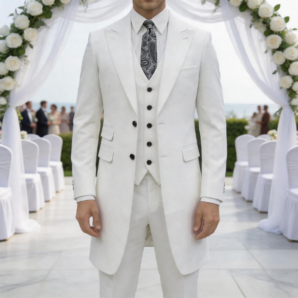 Men Formal Party Wear Outfit - Abito da uomo slim fit a