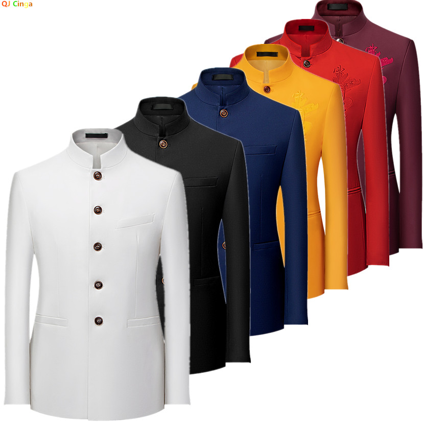 Asian Men Formal Wear - Giacca da Uomo Stile Cinese a