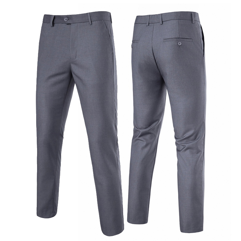 Dress Pant Flat Front - Pantaloni Eleganti da Uomo Slim Fit