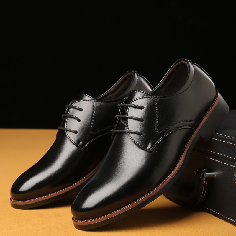 Young Men Formal Wear - Scarpe eleganti da uomo in pelle,