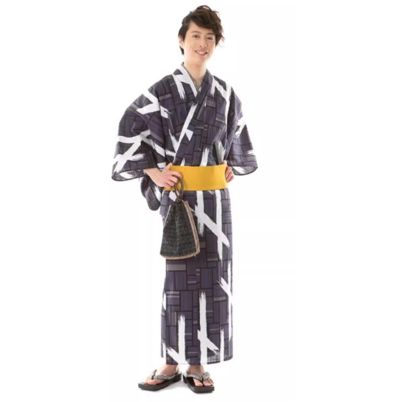 Traditional Japanese Men'S Formal Wear - Kimono Tradizionale Giapponese Estivo da Uomo