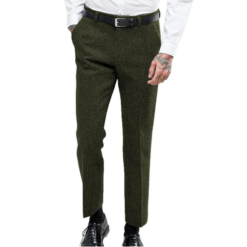 Dress Pant Flat Front - Pantaloni da uomo formali da uomo