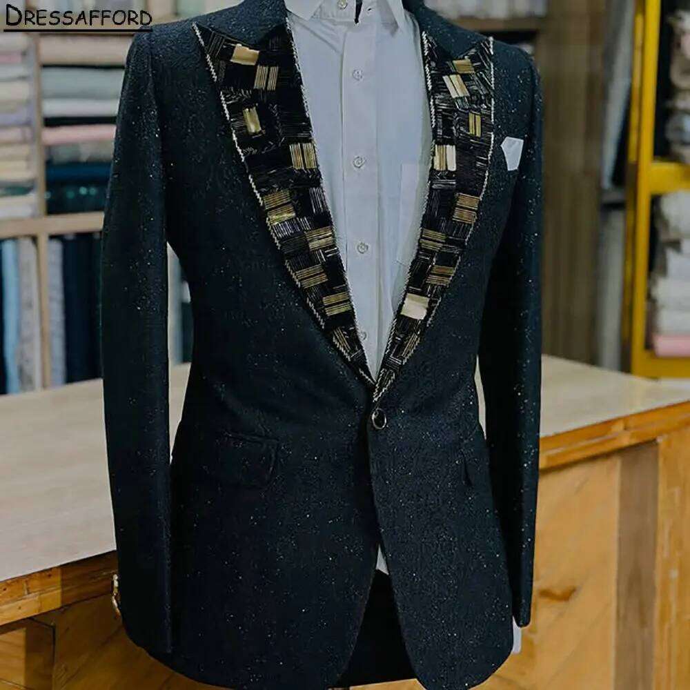 Men'S Formal Wear No Suit - Completo da Uomo Nero Elegante con