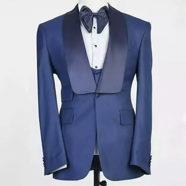 Completo da Uomo Blu con Giacc - Men Formal Party Wear Outfit recensione e prezzo