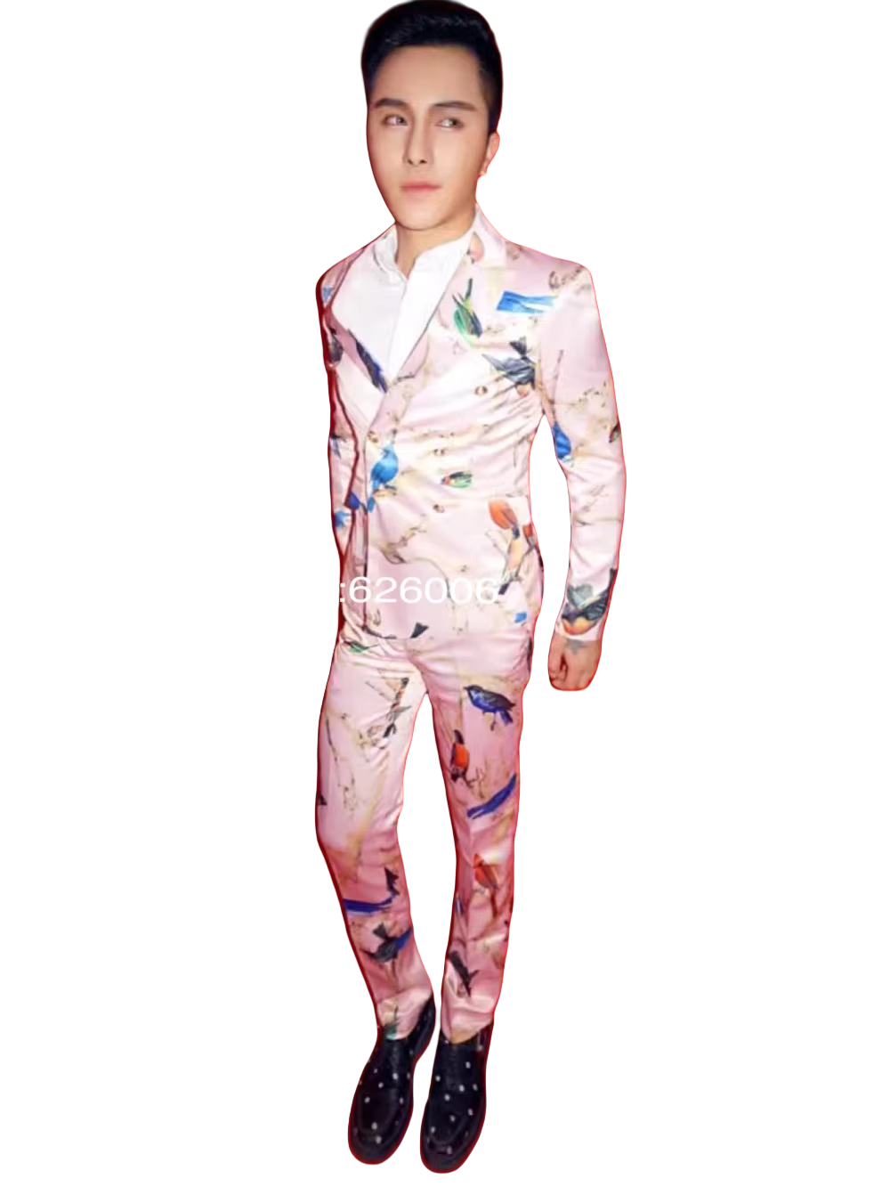 Moda uomo Fiore Rosa Uccelli S - Men Formal Wear Dress recensione e prezzo