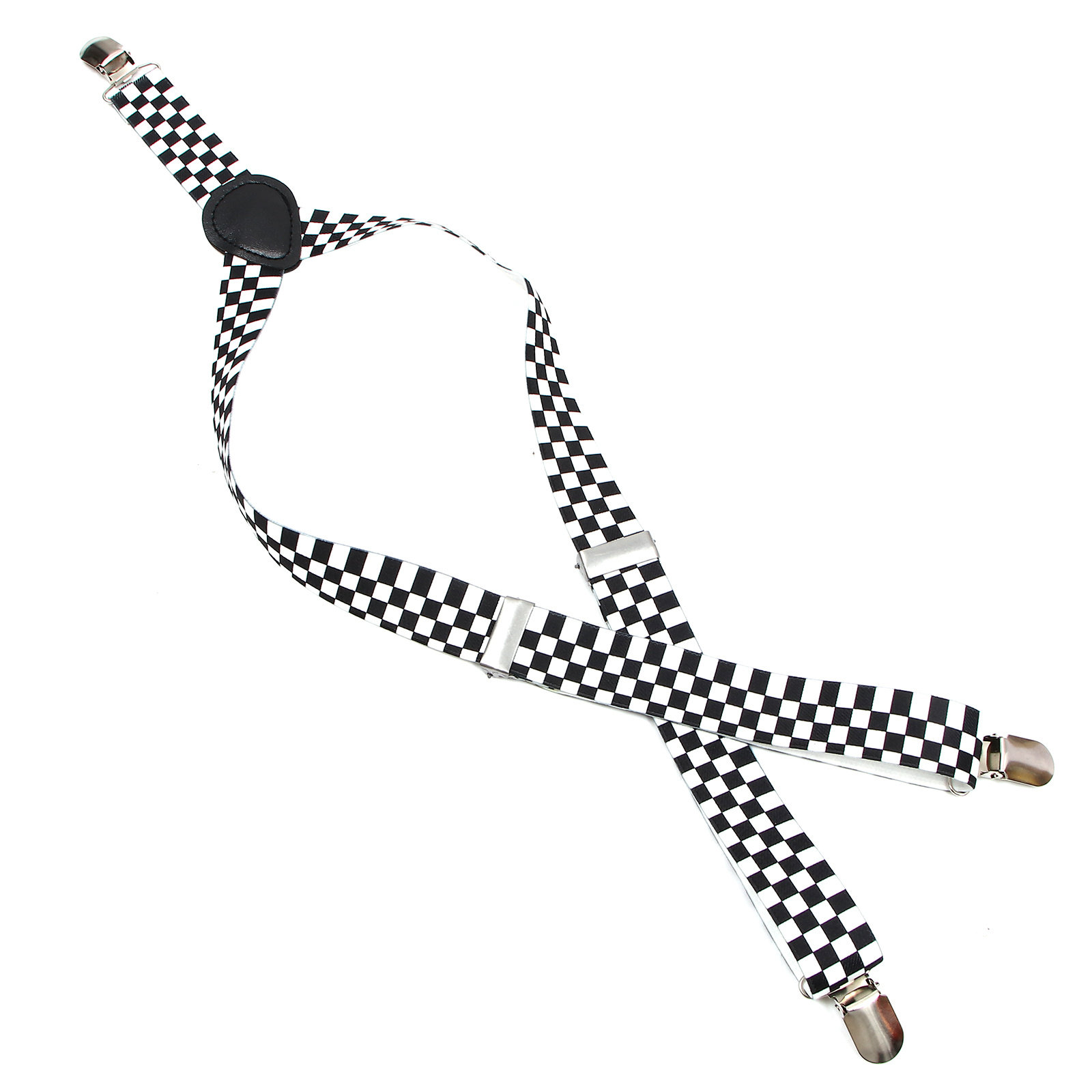 Bretelle a Y a quadretti bianc - Suspender Clip Formal recensione e prezzo