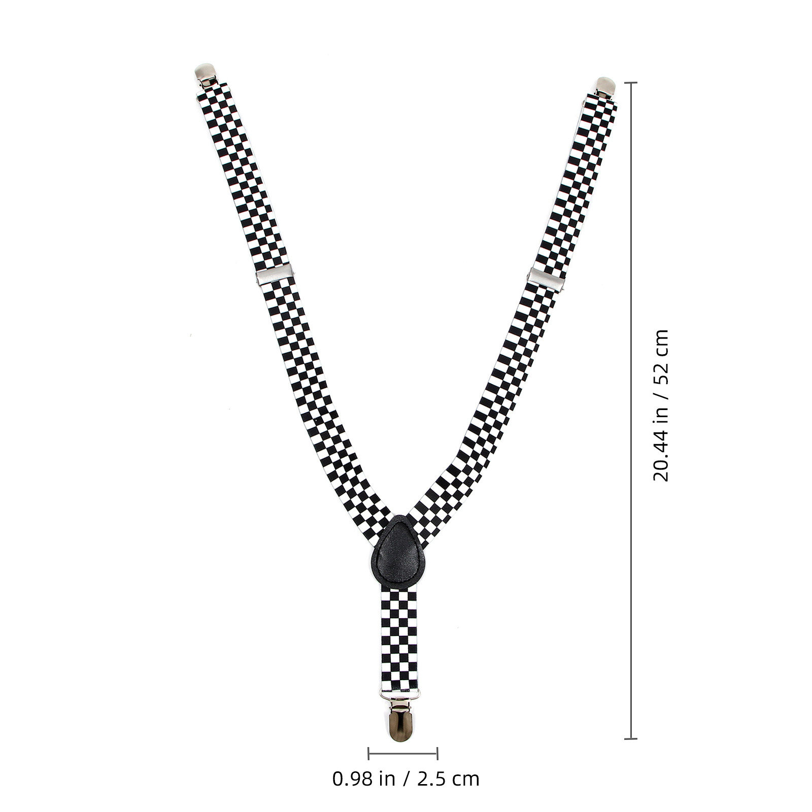 Bretelle a Y a quadretti bianc - Suspender Clip Formal recensione e prezzo
