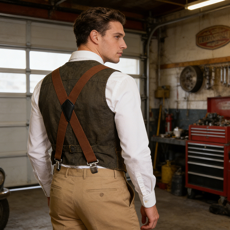 Bretelle da uomo retrò a Y, la - Suspender Clip Formal recensione e prezzo