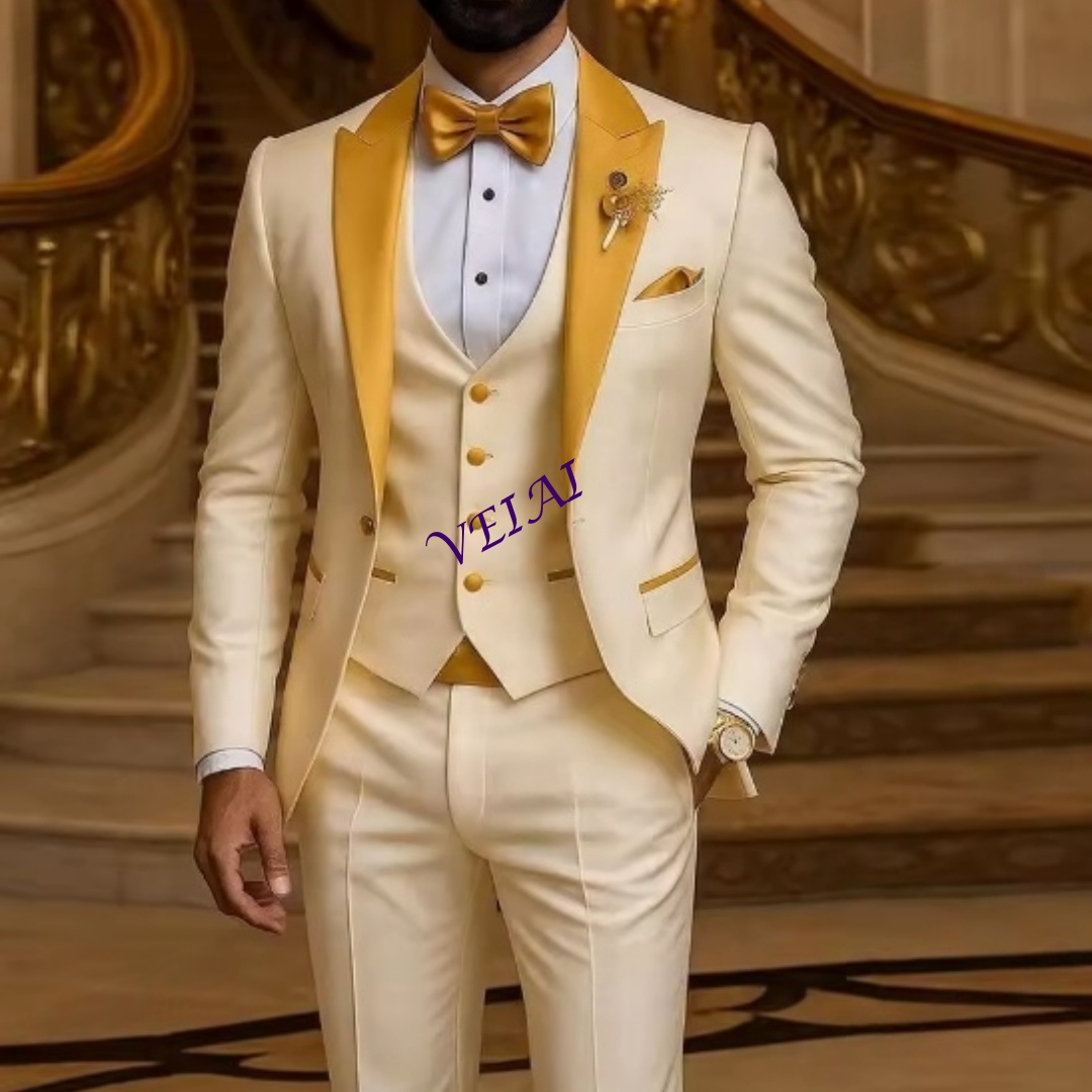 Abito da uomo avorio con colle - Young Men Formal Wear recensione e prezzo