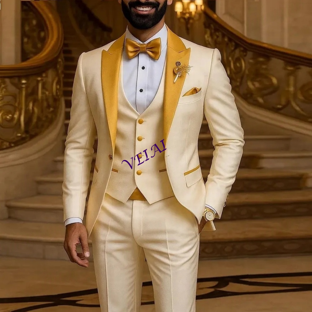 Abito da uomo avorio con colle - Young Men Formal Wear recensione e prezzo