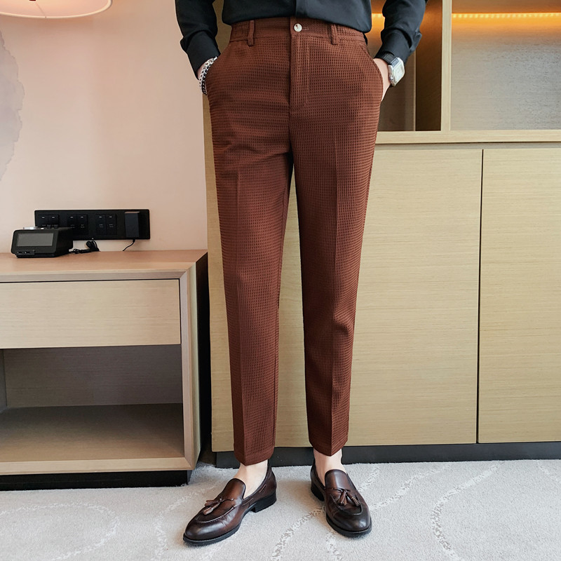 2024 autunno nuovo waffle vita - Young Men Formal Wear recensione e prezzo