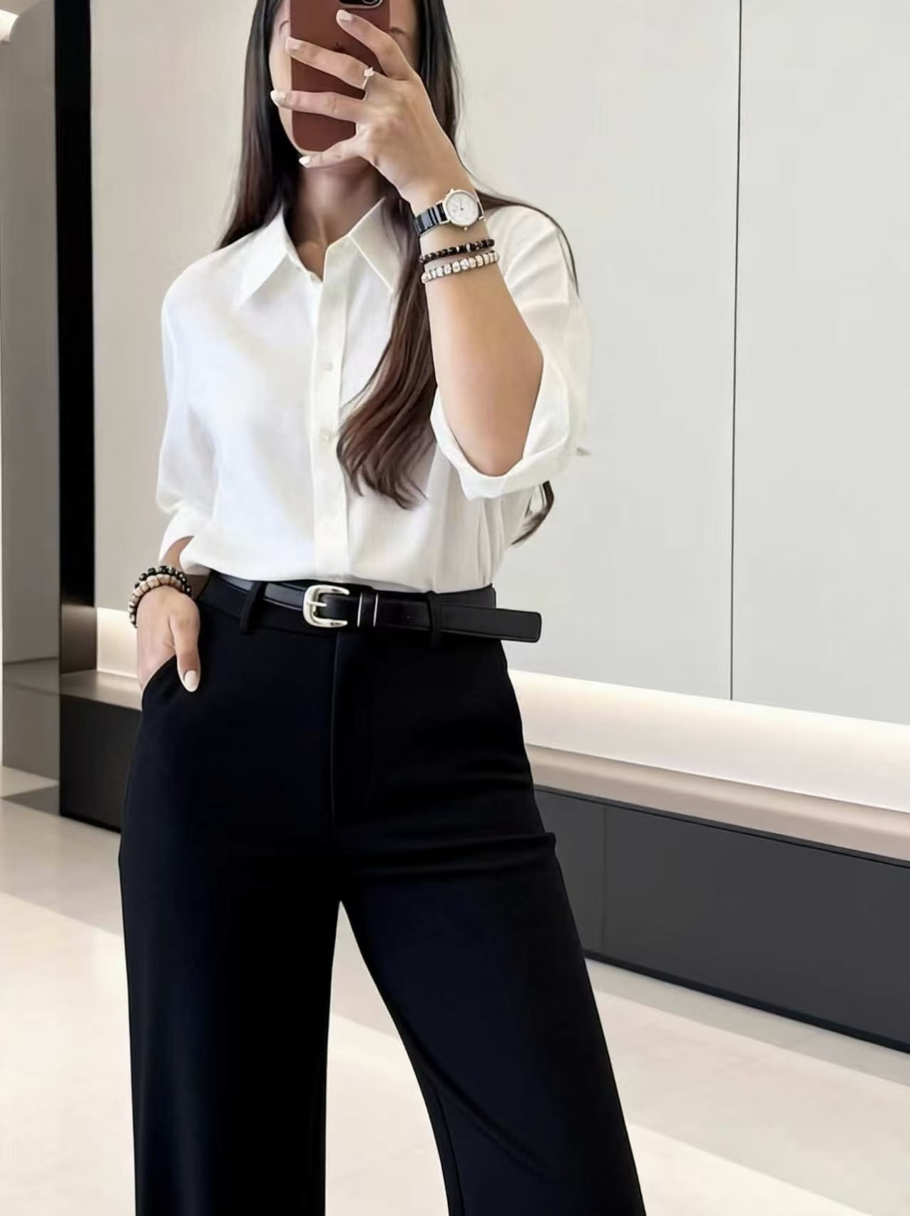 Pantaloni Palazzo a Vita Alta  - Dress Pant Flat Front recensione e prezzo
